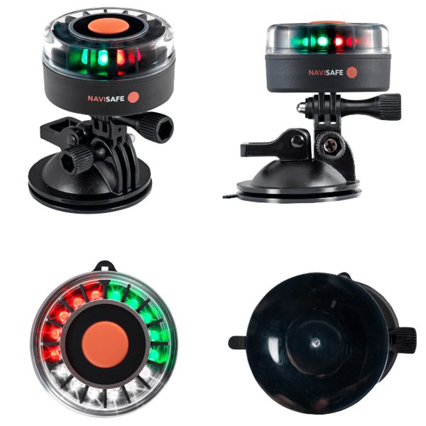 Luce di navigazione Navisafe Navilight 360° tricolore base a ventosa - N°2 - comptoirnautique.com
