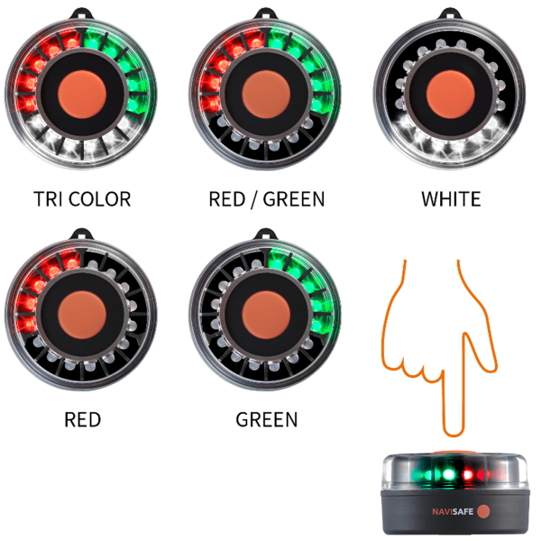Luce di navigazione Navisafe Navilight 360° tricolore base a ventosa - N°3 - comptoirnautique.com