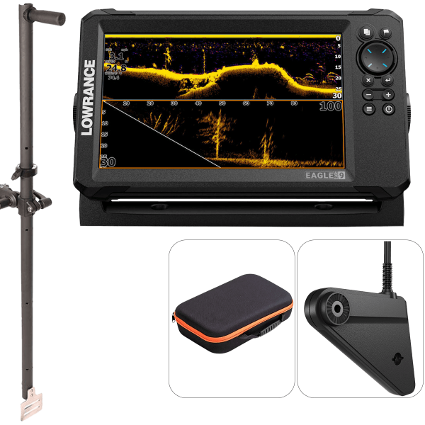 Pack Lowrance Complet Eagle 9 Eye + perche pour sonde - N°1 - comptoirnautique.com