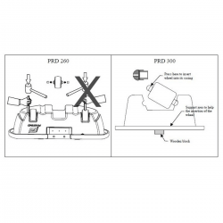Palier pour roue annexe rigide