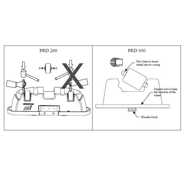 Bearing for rigid auxiliary wheel - N°1 - comptoirnautique.com