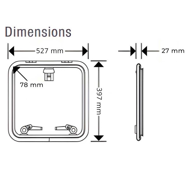 Panneau de pont Medium Profile T30 dimensions - N°3 - comptoirnautique.com