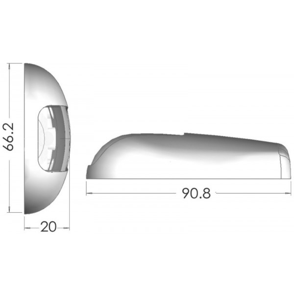 Sea-Dog port Luce di navigazione a LED - 12m - N°2 - comptoirnautique.com