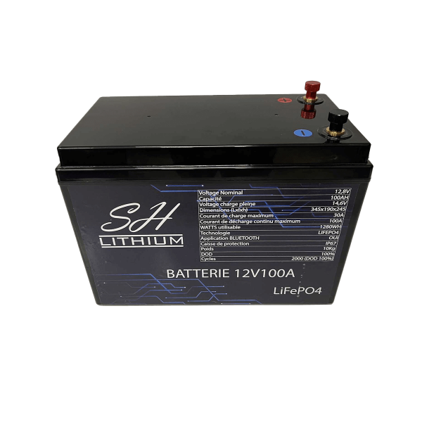 Batterie monobloc lithium LiFePO4 12V SH Lithium - N°1 - comptoirnautique.com