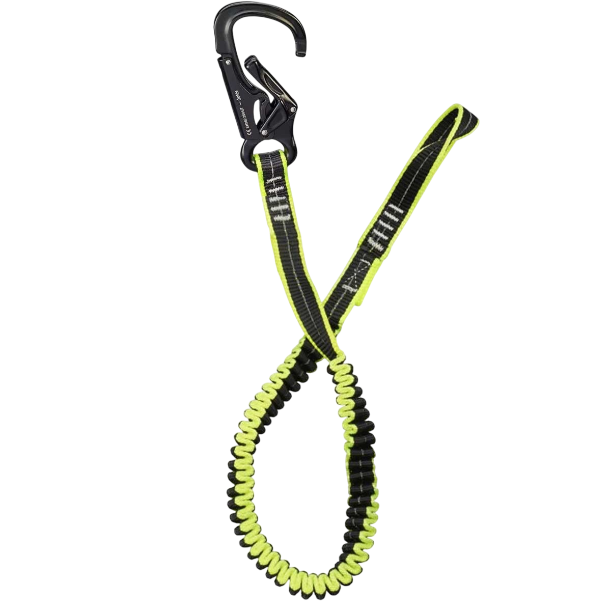 Longe élastique - 1 mousqueton alu et boucle 66866 plastimo