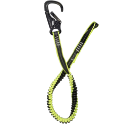 Longe élastique - 1 mousqueton alu et boucle 66866 plastimo
