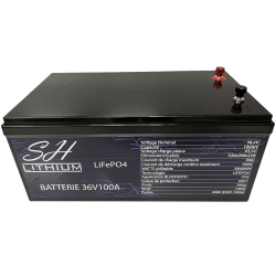 Batterie monobloc lithium LiFePO4 36V SH Lithium