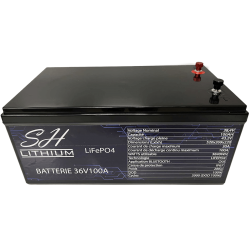 Batterie lithium LiFePO4 36V 100A SH Lithium