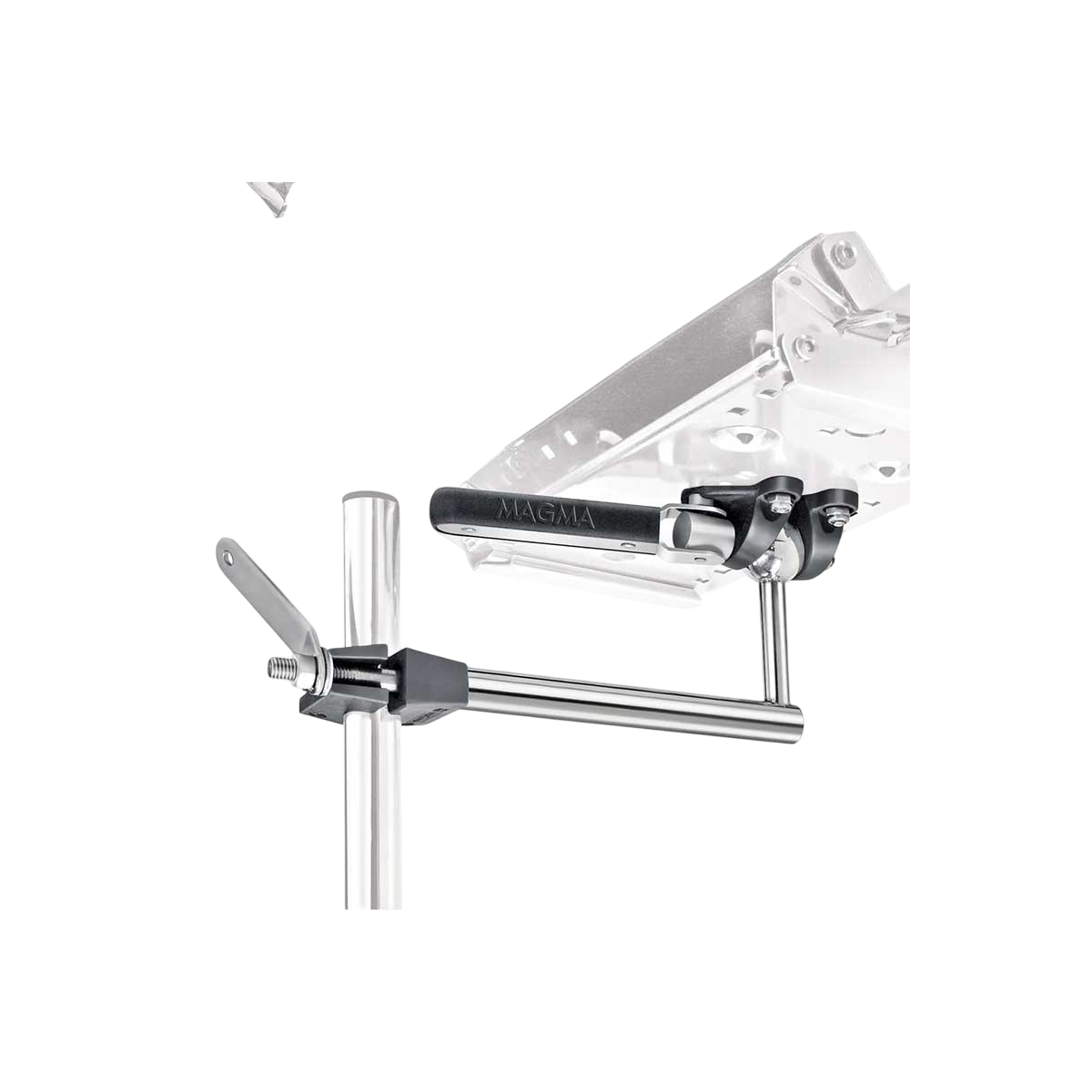 Support pour barbecue rectangle et table à découper sur tube vertical 65213 Magma