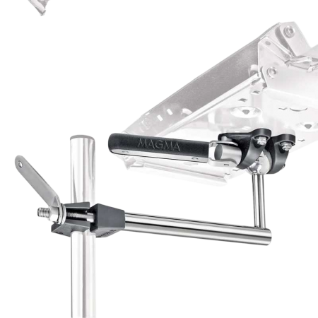 Support pour barbecue rectangle et table à découper sur tube vertical 65213 Magma