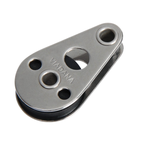 Poulie renvoi simple inox montage horizontal 25x5 OSC-55.511.75 Vadana - N°2 - comptoirnautique.com