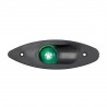 Luce di navigazione da incasso a dritta in ABS nero