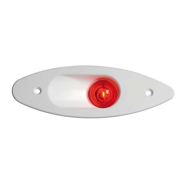 Luce di navigazione a babordo montata ad incasso in ABS bianco - N°1 - comptoirnautique.com