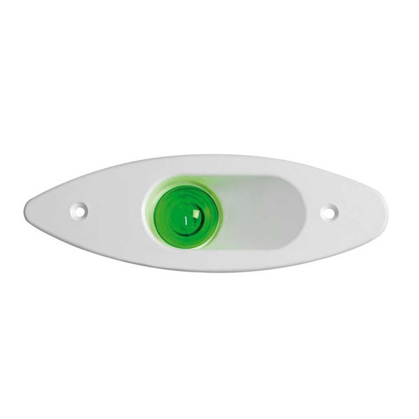 Luce di navigazione a dritta montata ad incasso in ABS bianco - N°1 - comptoirnautique.com