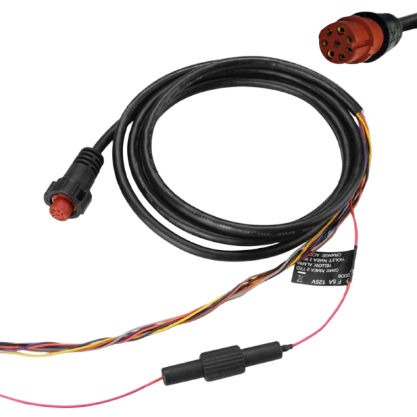 Câble d'alimentation EchoMAP50/70 & GPSMAP527xs/721xs - 8 pins 010-11970-00 Garmin - N°2 - comptoirnautique.com