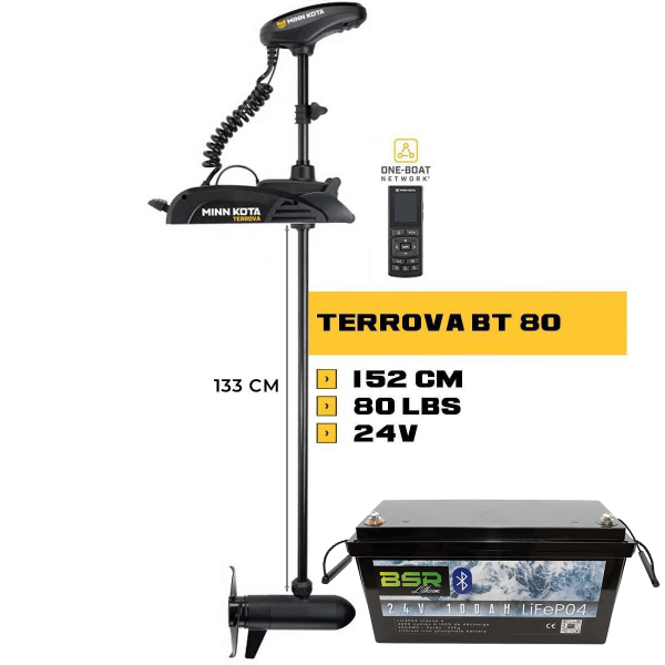 TERROVA 80 Lbs GPS front motor + 24V battery pack BSR - N°2 - comptoirnautique.com