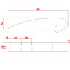 Edelstahl-Wippzange 440 mm für Anker bis 15 kg - N°4 - comptoirnautique.com