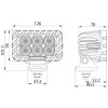 Projecteur de travail LED 60W 9-48V dimensions - N°2 - comptoirnautique.com