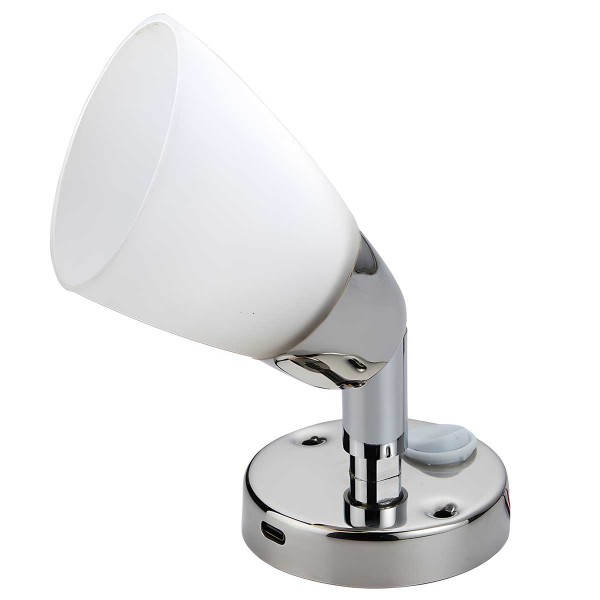 Faretto alogeno Batsystem Opal II ABS cromo - N°1 - comptoirnautique.com