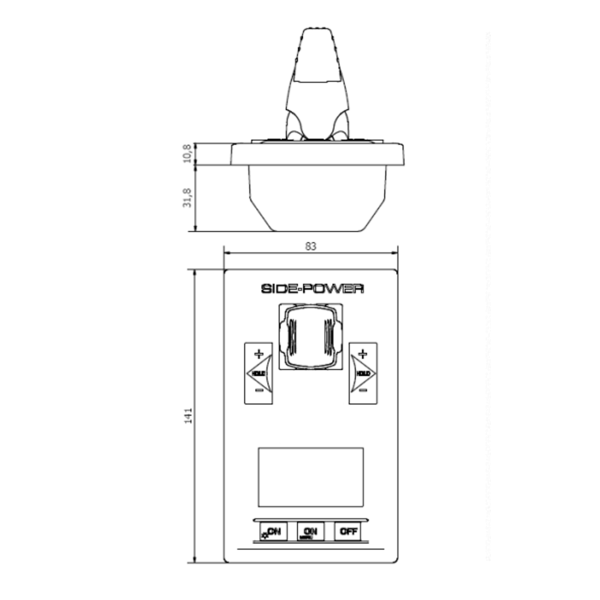 S-Link single joystick control for Pro electric thrusters - N°2 - comptoirnautique.com