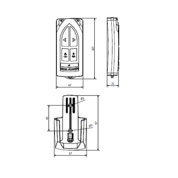 Remote control kit for thruster and windlass - N°2 - comptoirnautique.com