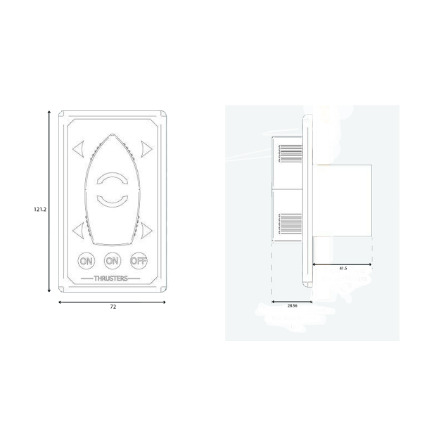 Docking panel for twin thrusters - N°4 - comptoirnautique.com