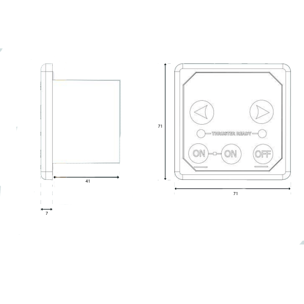 Control panel for retractable thrusters with S-Link - N°4 - comptoirnautique.com