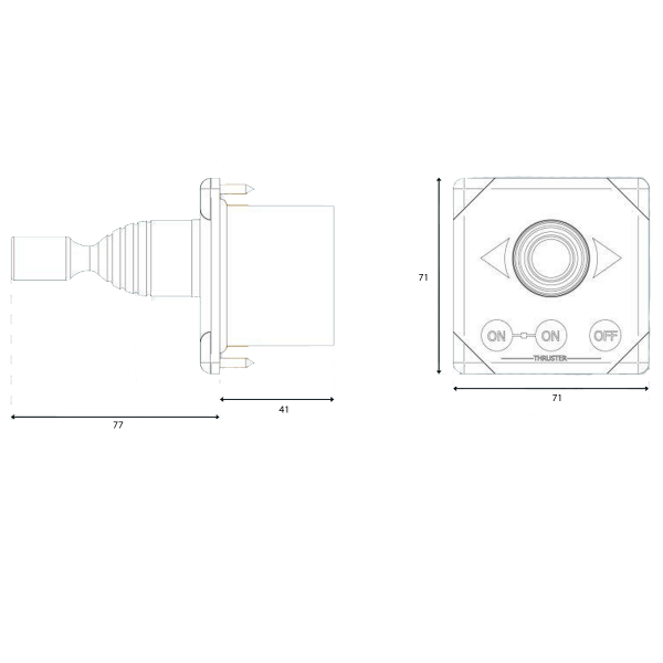 Joystick control panel - N°3 - comptoirnautique.com