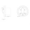 Round control panel with non-blocking joystick - N°3 - comptoirnautique.com