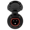 Prise 3P Cruiser 16 A 230 V avec couvercle nylon noir - N°1 - comptoirnautique.com