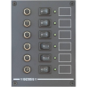 Pannello elettrico con 6 interruttori + 6 indicatori LED