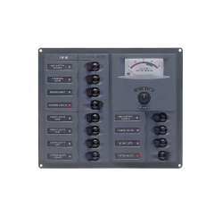 Tableau électrique 12 disjoncteurs CC avec voltmètre analogique 902-AM BEP