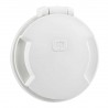 Prise blanche 3P Cruiser 32 A 230 V avec couvercle nylon
