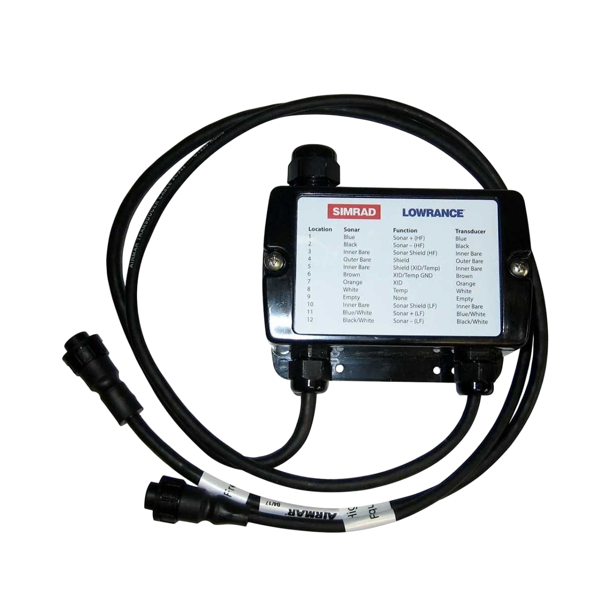Adaptateur de bloc de câblage pour sonde à amorce xSonic Airmar 000-13262-001 Lowrace/simrad