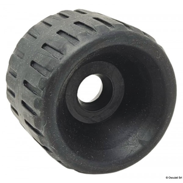 Rueda lateral negra 104x80 mm Ø agujero 21 mm - N°1 - comptoirnautique.com