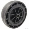 Wheel with rubberized technopolymer outer core