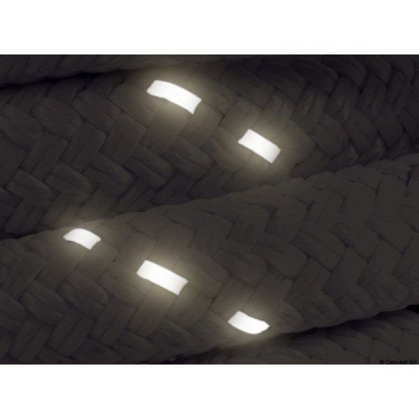 Schwimmendes Festmacherseil mit reflektierender gelber Litze 22 mm - N°3 - comptoirnautique.com