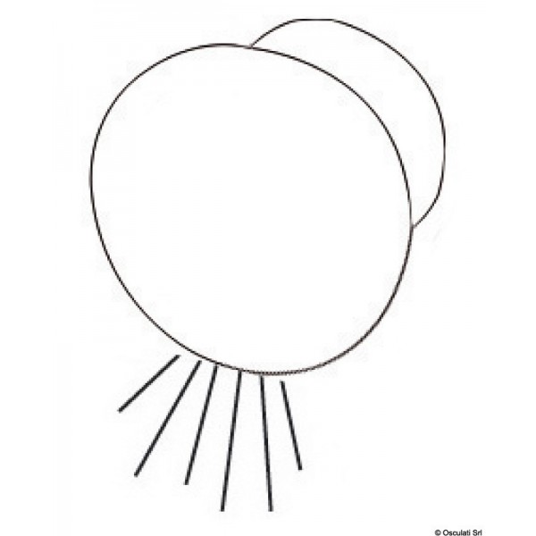 LED-Einbau-Höflichkeitslicht weiß ROUND-Beleuchtung niedrig - N°1 - comptoirnautique.com