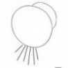 White recessed LED courtesy light with low ROUND lighting