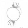 Blue ROUND recessed LED courtesy light - low/high illumination