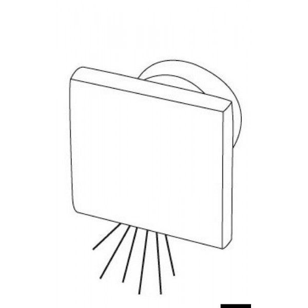 White SQUARE recessed LED courtesy light with low-level illumination - N°3 - comptoirnautique.com
