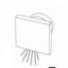 SQUARE blue recessed LED courtesy light with low-level illumination