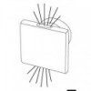 White SQUARE recessed LED courtesy light with low/high illumination - N°1 - comptoirnautique.com