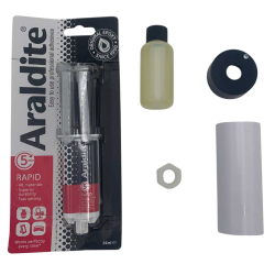 Glue-on mounting kit