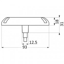 Foco LED blanco+azul 12/24...