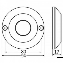 Projetor LED branco de 60 W...
