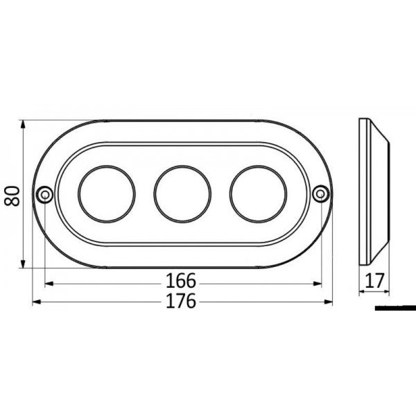 Proyector LED azul de 180 W bajo-marine  - N°2 - comptoirnautique.com