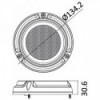 Foco marino redondo blanco de 134 mm bajo- - N°2 - comptoirnautique.com