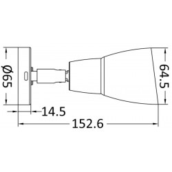 LED-Spot aus Edelstahl mit...