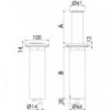 Aurora LED table lamp, retractable, round stainless steel bezel - N°2 - comptoirnautique.com